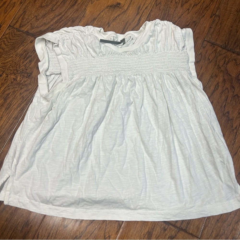 Anthropologie women’s white Muscle Tee‎